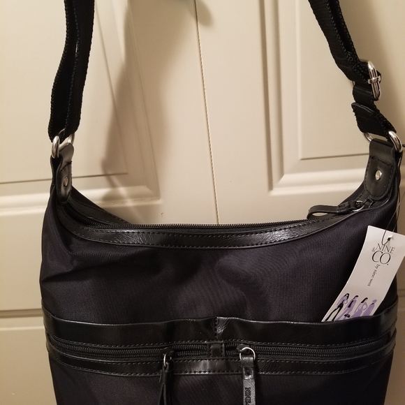 Nine & Co. Handbags - Nwt-Nine & co. Black nylon shoulder bag